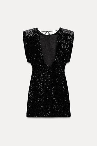 Ruby Sequin Black Dress