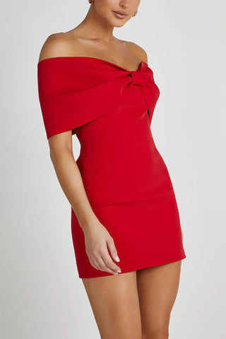 Elly | Bow Mini Dress